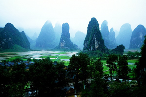 hübsche Hügel in Guilin